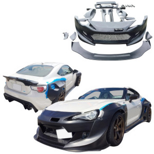VSaero FRP TKYO v3 Wide Body Kit w Wing 18pc > Toyota 86 2017-2020 - image 1