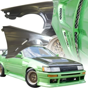FRP DMA D1 Wide Body Fenders (front) 30mm > Toyota Corolla (AE86) Levin 1984-1987 > 2/3dr - image 1