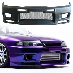 FRP GTR-look Front Bumper > Nissan Skyline (R33) GTS 1993-1995 > 2/4dr - image 1