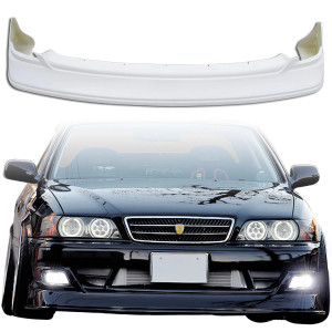 VSaero FRP TRAU Early Front Lip Valance for Toyota Chaser (JZX100) 1997-1998 - image 1 VSaero FRP TRAU Early Front Lip Valance for Toyota Chaser (JZX100) 1997-1998 - image 1