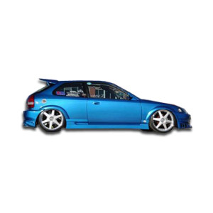 1996-2000 Honda Civic 2DR / HB Bomber Side Skirts Rocker Panels - 2 Piece - image 1
