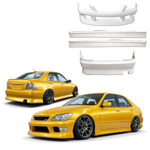 FRP BSPO Body Kit 4pc > Lexus IS300 2000-2005> 4dr - image 1