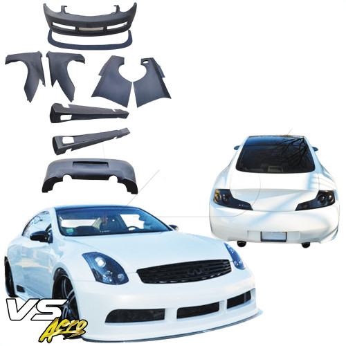 VSaero FRP APBR Wide Body Kit 9pc > Infiniti G35 Coupe 2003-2006 > 2dr Coupe - image 1