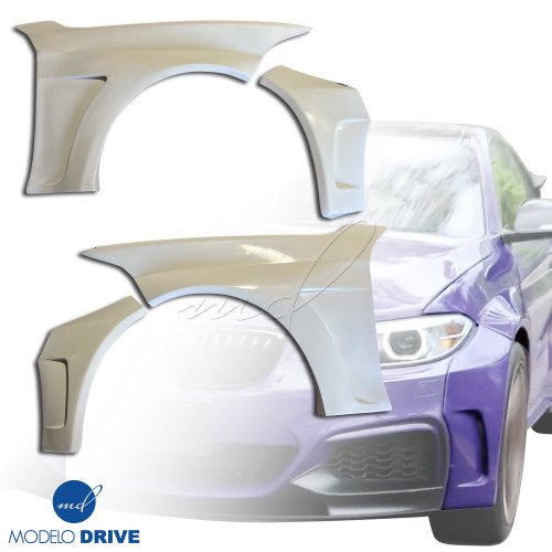 ModeloDrive FRP MHAR Wide Body Fenders (front) > BMW 2-Series F22 M-Sport 2014-2020 - image 1
