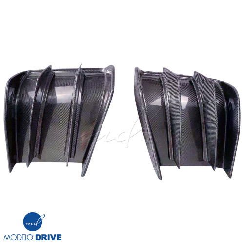 ModeloDrive Carbon Fiber Dual Diffusers 2pc > Chevrolet Corvette C7 2014-2019 - image 1