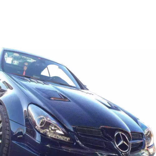 ModeloDrive Carbon Fiber BLK Series Hood > Mercedes-Benz SLK (R171) 2005-2011 - image 1