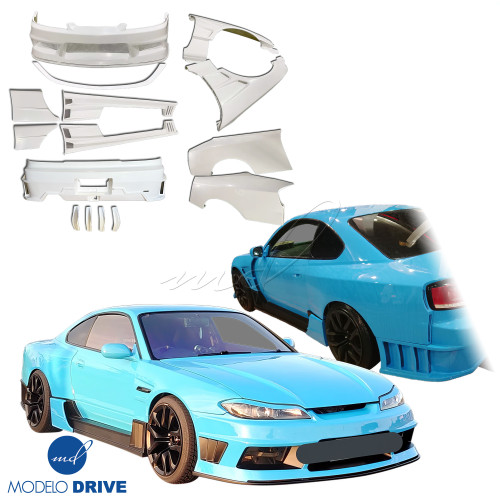 ModeloDrive FRP DMA RS Wide Body v1 Kit > Nissan Silvia S15 1999-2002 - image 1