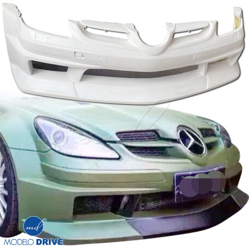 ModeloDrive FRP BLK Series Wide Body Front Bumper > Mercedes-Benz SLK (R171) 2005-2011 - image 1
