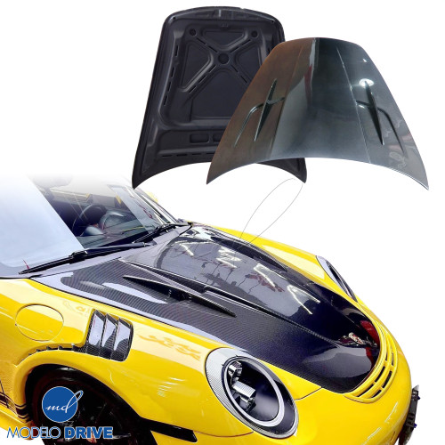 ModeloDrive Carbon Fiber MDES Hood Frunk (front) > Porsche 911 (997) 2005-2012 - image 1