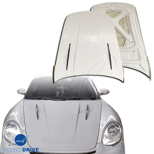 ModeloDrive Partial Carbon Fiber MDES Hood Frunk (front) > Porsche Boxster (987) 2005-2012 - image 1