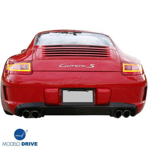 ModeloDrive Partial Carbon Fiber VORT GTV NARROW Rear Bumper > Porsche 911 (997) 2005-2008 - image 1
