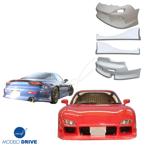 ModeloDrive FRP VANQ Body Kit 4pc > Mazda RX-7 (FD3S) 1993-1997 - image 1