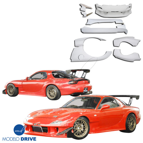 ModeloDrive FRP RAME AD-GT Wide Body Kit 10pc > Mazda RX-7 (FD3S) 1993-1997 - image 1