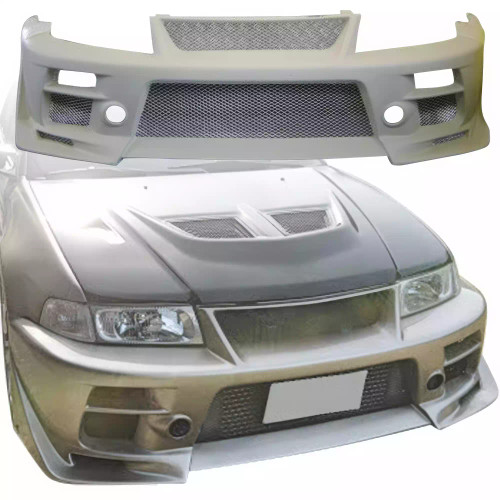 ModeloDrive FRP BSPD Front Bumper > Mitsubishi Evolution EVO5 EVO6 1998-2001> 4dr - image 1