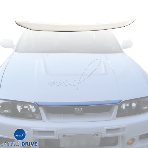 ModeloDrive FRP OER GTR Hood Brow Accent > Nissan Skyline R33 GTS GTR 1995-1998 - image 1