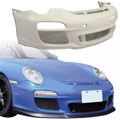 ModeloDrive Partial Carbon Fiber GT3 Late Front Bumper 1pc > Porsche 911 (997) 2009-2012 - image 1