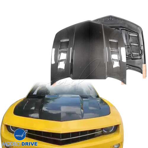ModeloDrive Carbon Fiber TSEC2 Vented Hood > Chevrolet Camaro 2010-2015 - image 1