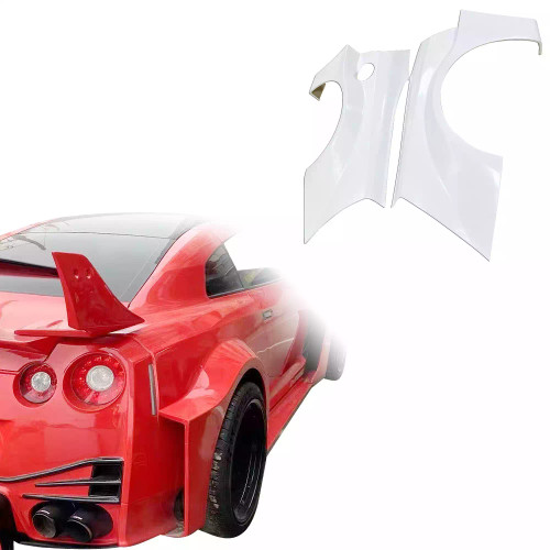 ModeloDrive FRP LBPE SE Wide Body Fenders (rear) > Nissan GT-R GTR R35 2009-2016 - image 1