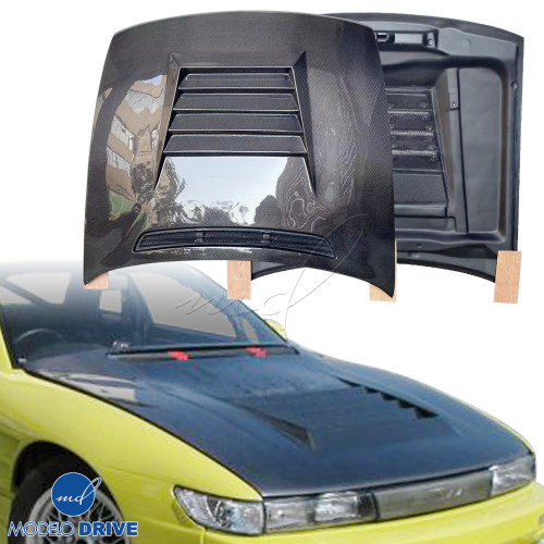 ModeloDrive Carbon Fiber DMA D1 Hood > Nissan Silvia S13 1989-1994 - image 1