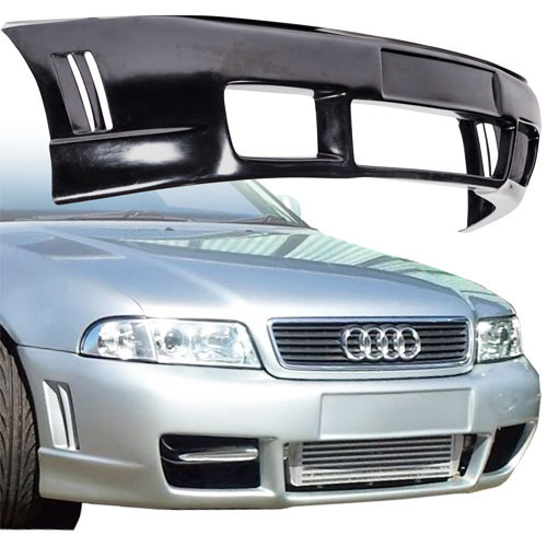 KBD Urethane RS4 Style 1pc Front Bumper > Audi A4 1996-2001 - image 1