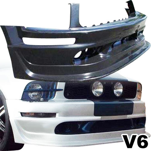 KBD Urethane Cobra R Style 1pc Front Bumper > Ford Mustang V6 2005-2009