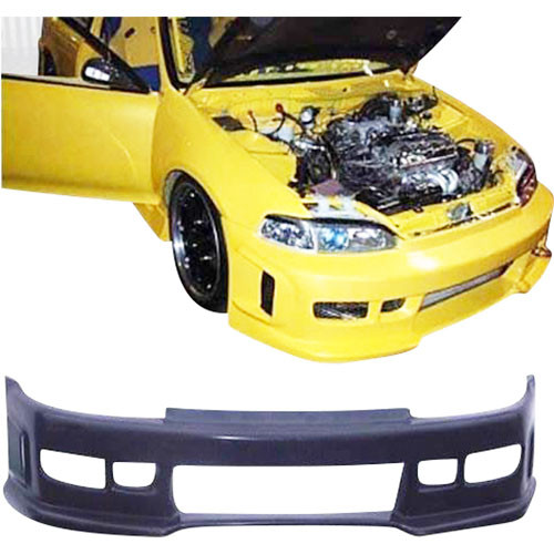 KBD Urethane BW Spec Style 1pc Front Bumper > Honda Civic 1992-1995 - image 1