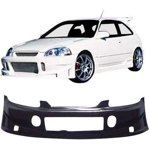 KBD Urethane BC Spec Style 1pc Front Bumper > Honda Civic 1996-1998 - image 1