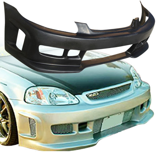 KBD Urethane BW Spec Style 1pc Front Bumper > Honda Civic 1996-2000 - image 1