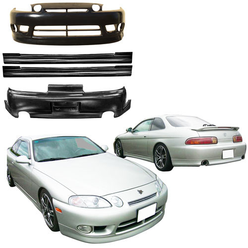 KBD Urethane Aero Craft Style 4pc Full Body Kit w Crossbars > Lexus SC 1992-2000 - image 1