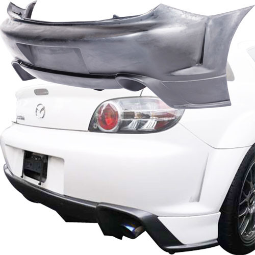 KBD Urethane MS Style 1pc Rear Bumper > Mazda RX8 2004-2008 - image 1