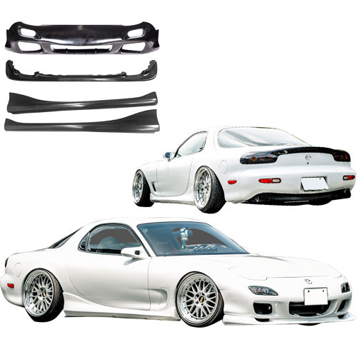 KBD Urethane 99 Spec JDM 4pc Full Body Kit > Mazda RX7 1993-2002 - image 1