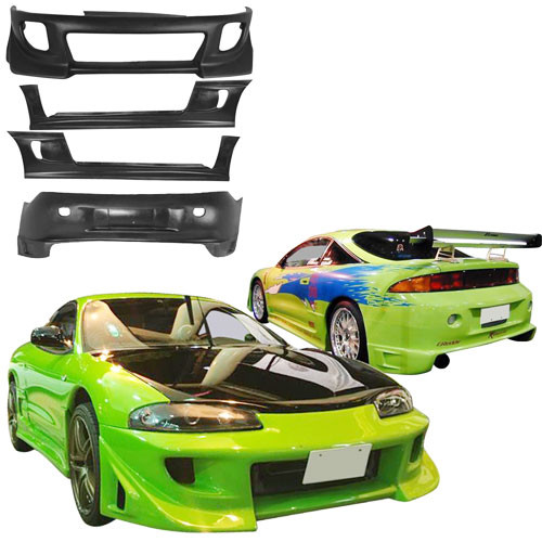 KBD Urethane Blits Style 4pc Full Body Kit > Mitsubishi Eclipse 1997-1999 - image 1