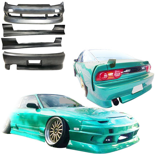 KBD Urethane Bsport2 Style 4pc Full Body Kit > Nissan 240SX 1989-1994 > 3dr Hatch - image 1