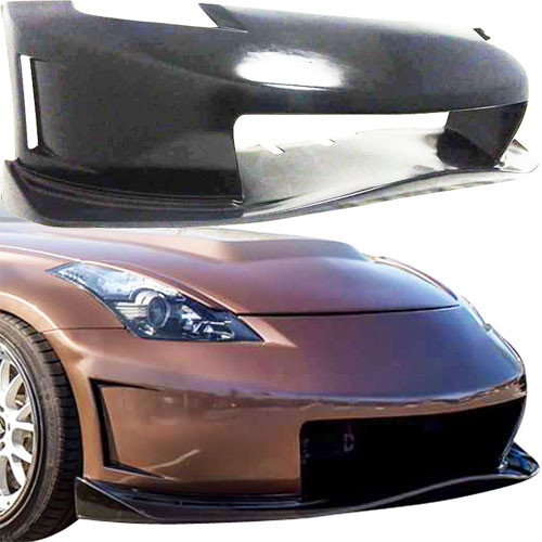 KBD Urethane N3-R Style 1pc Front Bumper > Nissan 350Z 2003-2008 - image 1