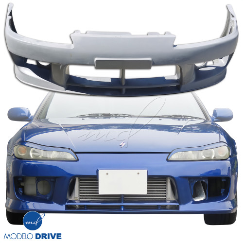 ModeloDrive FRP AERO Front Bumper > Nissan Silvia S15 1999-2002 - image 1
