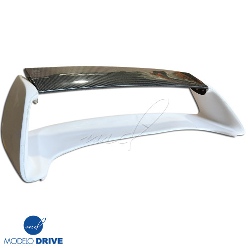 ModeloDrive Partial Carbon Fiber 22B Trunk Spoiler Wing Adjustable w LED > Subaru Impreza (GC8) 1993-2001 > 2/4dr - image 1