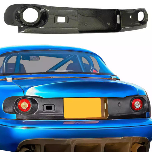 ModeloDrive Carbon Fiber GVAR V1 Tailgate Panel Garnish > Mazda Miata (NA) 1990-1996 - image 1