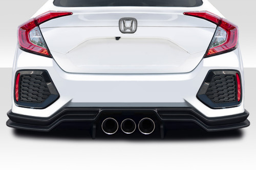 2016-2021 Honda Civic 4DR Duraflex Broman Rear Lip Spoiler Air Dam 3 Pieces