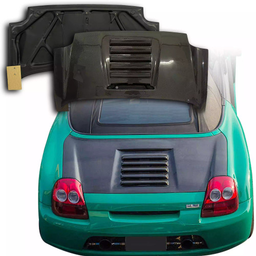 ModeloDrive Carbon Fiber GT3 Engine Lid > Toyota MRS MR2 Spyder 2000-2005 - image 1