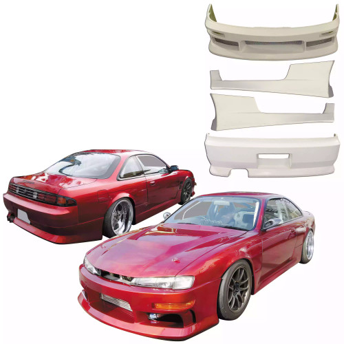 ModeloDrive FRP MSPO Body Kit 4pc > Nissan 240SX S14 (Zenki) 1995-1996 - image 1