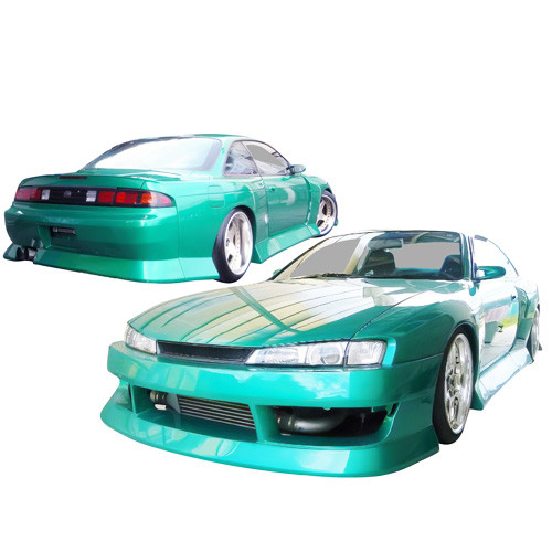 ModeloDrive FRP BSPO Blister Wide Body Kit 8pc > Nissan 240SX S14 (Kouki) 1997-1998 - image 1