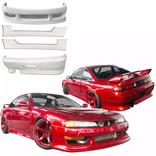 ModeloDrive FRP VERT Body Kit 4pc > Nissan 240SX S14 (Kouki) 1997-1998 - image 1