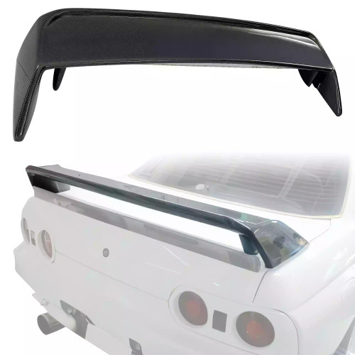 ModeloDrive Carbon Fiber OER GTR Spoiler Wing (upper) > Nissan Skyline R32 1990-1994 > 2dr Coupe - image 1