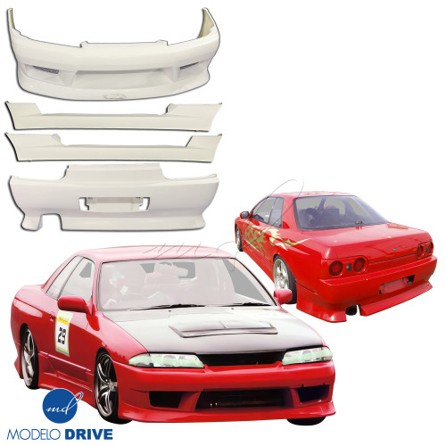 ModeloDrive FRP VERT Body Kit 4pc > Nissan Skyline R32 GTS 1990-1994 > 2dr Coupe - image 1