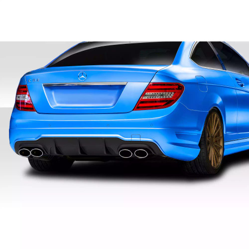 2012-2014 Mercedes C Class / C63 W204 Duraflex C63 Look Rear Diffuser 1 Piece ( For AMG Bumper only) (ed_119695)