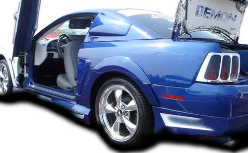 1999-2004 Ford Mustang Couture Urethane Demon Rear Fender Flares 2 Piece