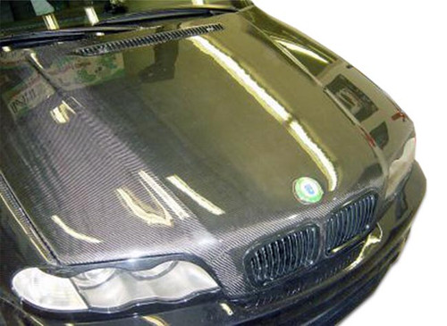 1999-2001 BMW 3 Series E46 4DR Carbon Creations OER Look Hood 1 Piece
