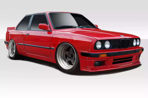 1984-1991 BMW 3 Series E30 Duraflex TKO Wide Body Kit 10 Piece