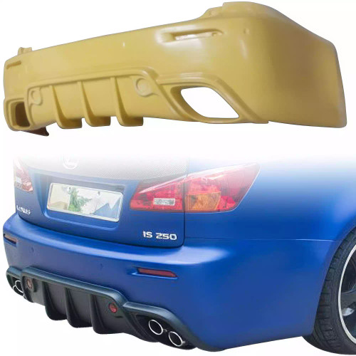 ModeloDrive FRP WAL BISO Rear Bumper > Lexus IS F 2012-2013 - image 1