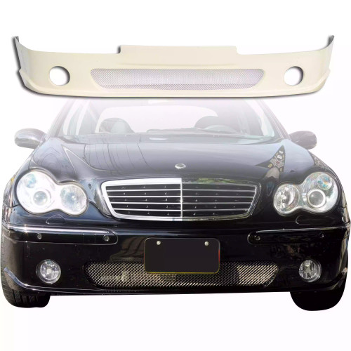 ModeloDrive FRP CARL C-R Front Bumper > Mercedes-Benz C-Class W203 2001-2007 > 4-Door Sedan - image 1